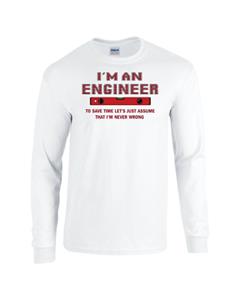 Epic I'm an Engineer Long Sleeve Cotton Graphic T-Shirts. Free shipping.  Some exclusions apply.