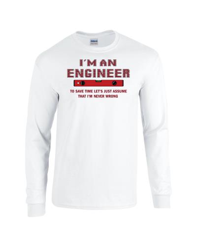 Epic I'm an Engineer Long Sleeve Cotton Graphic T-Shirts