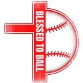 Epic Ladies Blessed to Ball V-Neck Graphic T-Shirts