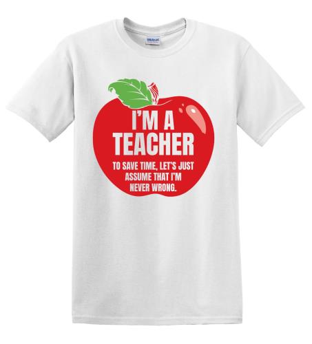 Epic Adult/Youth I'm a Teacher Cotton Graphic T-Shirts. Free shipping.  Some exclusions apply.