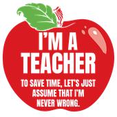 Epic Ladies I'm a Teacher V-Neck Graphic T-Shirts