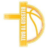 Epic Ladies Blessed to Ball V-Neck Graphic T-Shirts