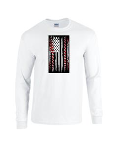 Epic Baseball Flag Long Sleeve Cotton Graphic T-Shirts. Free shipping.  Some exclusions apply.