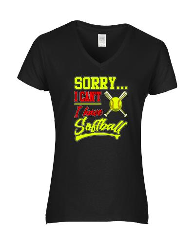 Epic Ladies I have Softball V-Neck Graphic T-Shirts. Free shipping.  Some exclusions apply.