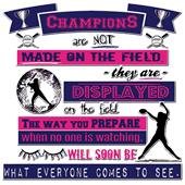 Epic Adult/Youth Softball Champion Cotton Graphic T-Shirts