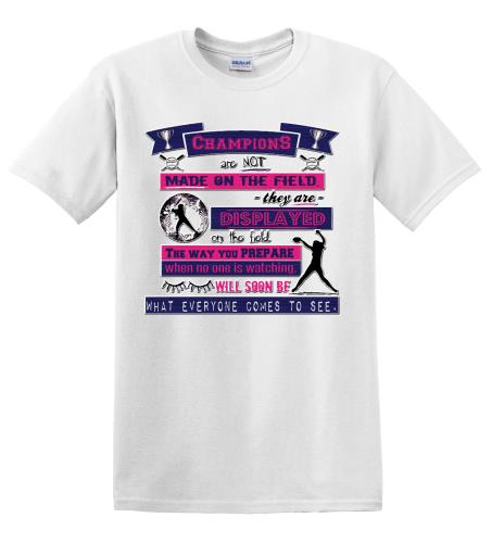 Epic Adult/Youth Softball Champion Cotton Graphic T-Shirts. Free shipping.  Some exclusions apply.