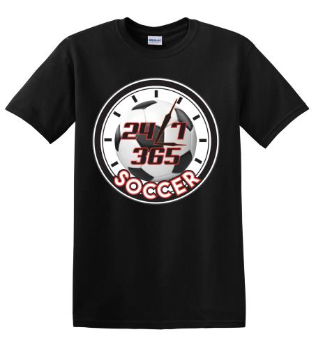 Epic Adult/Youth 24/7/365 Soccer Cotton Graphic T-Shirts. Free shipping.  Some exclusions apply.