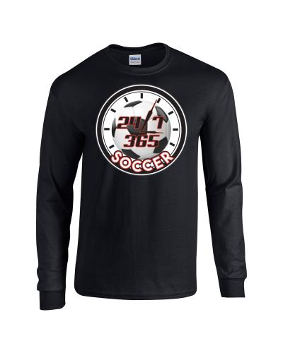Epic 24/7/365 Soccer Long Sleeve Cotton Graphic T-Shirts. Free shipping.  Some exclusions apply.