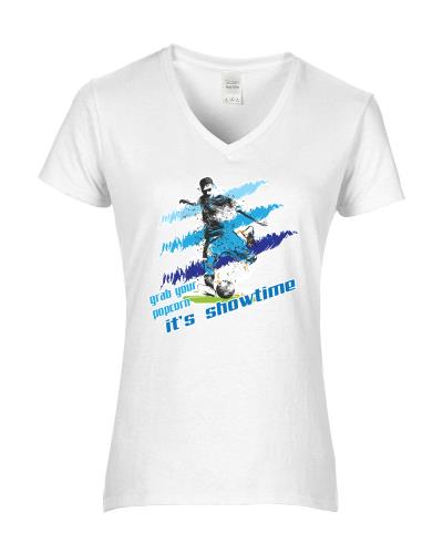 Epic Ladies It's Showtime V-Neck Graphic T-Shirts. Free shipping.  Some exclusions apply.