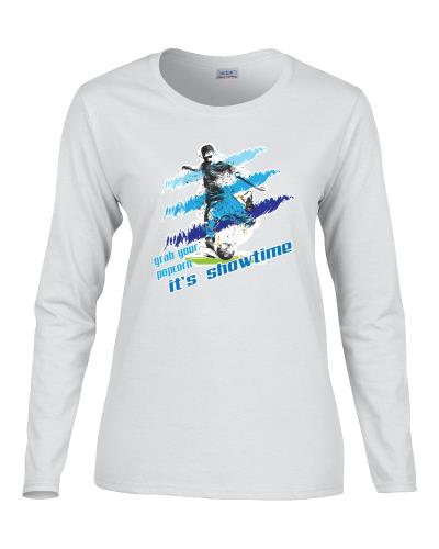 Epic Ladies It's Showtime Long Sleeve Graphic T-Shirts. Free shipping.  Some exclusions apply.