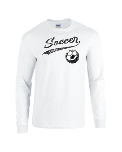 Epic Soccer Legend Long Sleeve Cotton Graphic T-Shirts. Free shipping.  Some exclusions apply.