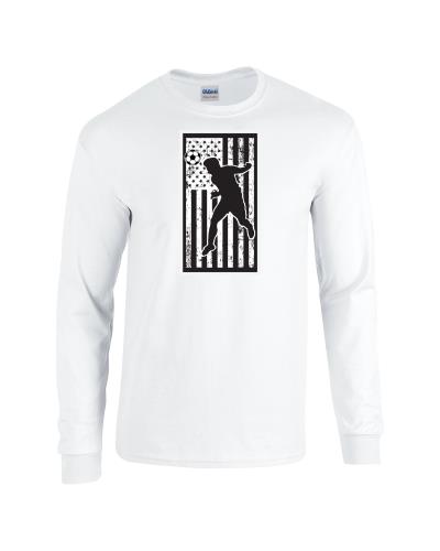 Epic Soccer Flag Long Sleeve Cotton Graphic T-Shirts. Free shipping.  Some exclusions apply.