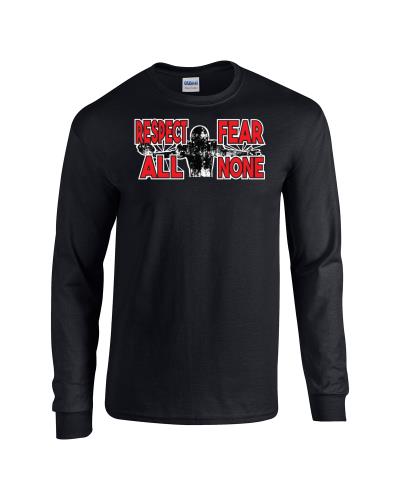 Epic Fear None Long Sleeve Cotton Graphic T-Shirts. Free shipping.  Some exclusions apply.
