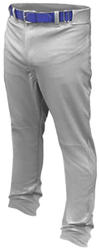 Adult 3XL Grey Unhemmed Men Baseball Pants