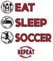 Epic Adult/Youth Eat, Sleep, Soccer Cotton Graphic T-Shirts