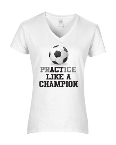 Epic Ladies Soccer Champion V-Neck Graphic T-Shirts. Free shipping.  Some exclusions apply.