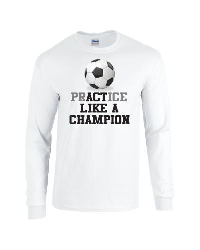 Epic Soccer Champion Long Sleeve Cotton Graphic T-Shirts. Free shipping.  Some exclusions apply.