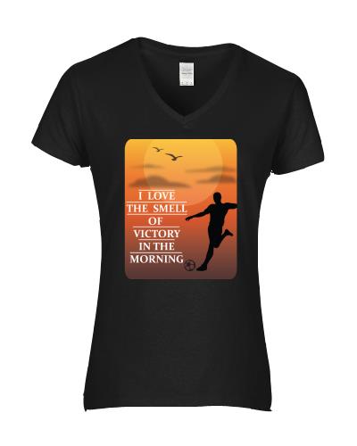 Epic Ladies Soccer Victory V-Neck Graphic T-Shirts. Free shipping.  Some exclusions apply.