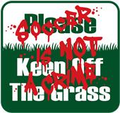 Epic Adult/Youth Keep off the Grass Cotton Graphic T-Shirts