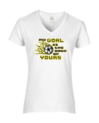 Epic Ladies My Goal V-Neck Graphic T-Shirts. Free shipping.  Some exclusions apply.