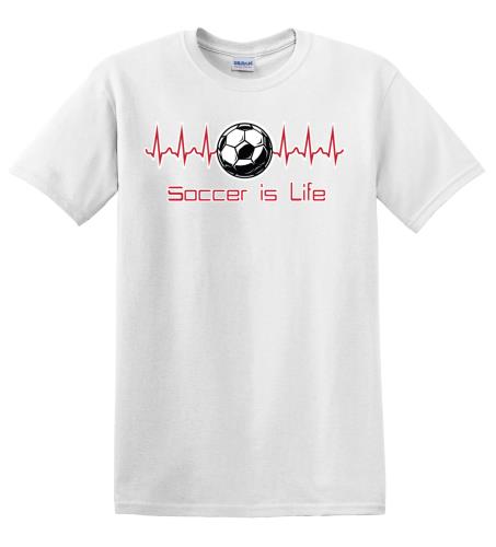 Epic Adult/Youth Soccer is Life Cotton Graphic T-Shirts. Free shipping.  Some exclusions apply.