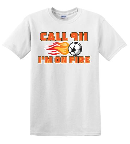 Epic Adult/Youth Soccer Call 911 Cotton Graphic T-Shirts. Free shipping.  Some exclusions apply.