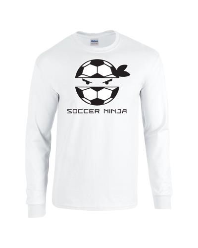 Epic Soccer Ninja Long Sleeve Cotton Graphic T-Shirts. Free shipping.  Some exclusions apply.