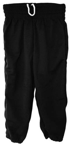 Youth (YL, YXL) Pull-Up Elastic Waist (WHITE) Baseball Pants-CO. Braiding is available on this item.
