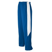 Adult Heavyweight Elastic Waistband 2-Color Warm Up Pants (AS,AM -Royal,Brown,Purple,Red)