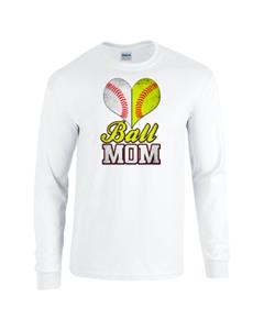 Epic Ball Mom Long Sleeve Cotton Graphic T-Shirts. Free shipping.  Some exclusions apply.