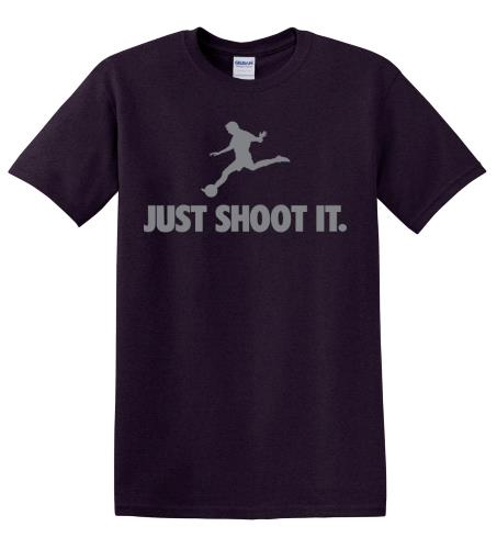 Epic Adult/Youth Just Shoot It. Cotton Graphic T-Shirts. Free shipping.  Some exclusions apply.