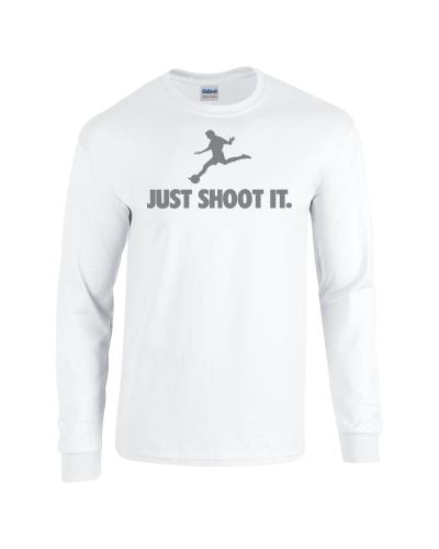 Epic Just Shoot It. Long Sleeve Cotton Graphic T-Shirts. Free shipping.  Some exclusions apply.