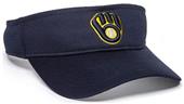 Outdoor Cap Inc. Team MLB Visor MLB-185 MILWAUKEE BREWERS