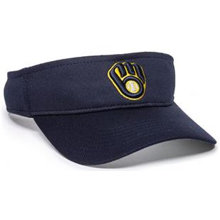 Outdoor Cap Inc. Team MLB Visor MLB-185 MILWAUKEE BREWERS