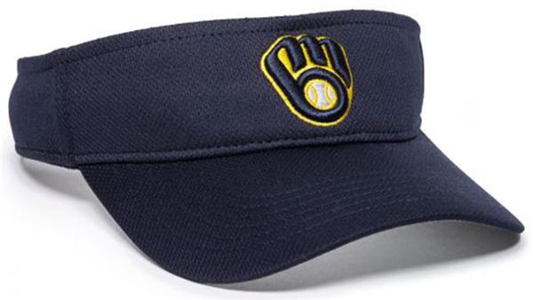 Outdoor Cap Inc. Team MLB Visor MLB-185 MILWAUKEE BREWERS