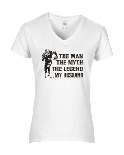 Epic Ladies Legend, My Husband V-Neck Graphic T-Shirts