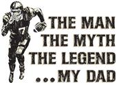 Epic Adult/Youth The Legend, My Dad Cotton Graphic T-Shirts