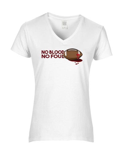 Epic Ladies No Blood, No Foul V-Neck Graphic T-Shirts. Free shipping.  Some exclusions apply.