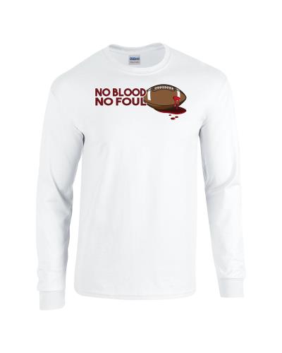 Epic No Blood, No Foul Long Sleeve Cotton Graphic T-Shirts. Free shipping.  Some exclusions apply.