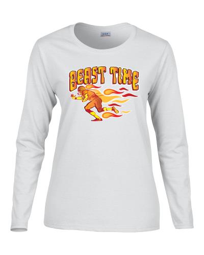 Epic Ladies Beast Time Long Sleeve Graphic T-Shirts. Free shipping.  Some exclusions apply.