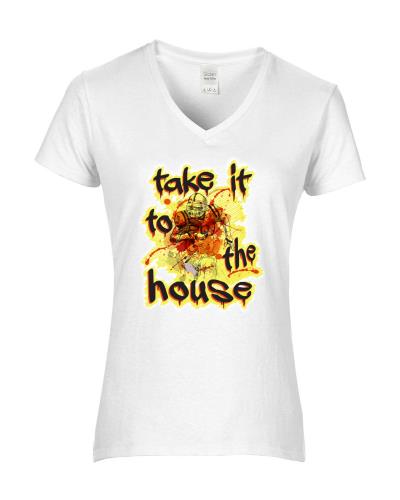 Epic Ladies Take to the House V-Neck Graphic T-Shirts. Free shipping.  Some exclusions apply.