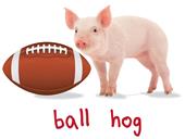 Epic Ladies Football Hog V-Neck Graphic T-Shirts