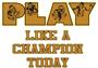 Epic Play Like a Champ Long Sleeve Cotton Graphic T-Shirts