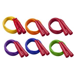 Champion Sports Braided Nylon Jump Ropes 8ft 6 Assorted-Color Jump Ropes/Set 