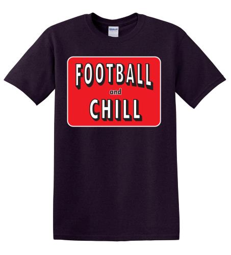 Epic Adult/Youth Football and Chill Cotton Graphic T-Shirts. Free shipping.  Some exclusions apply.