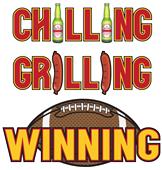 Epic Ladies Chilling Grilling V-Neck Graphic T-Shirts