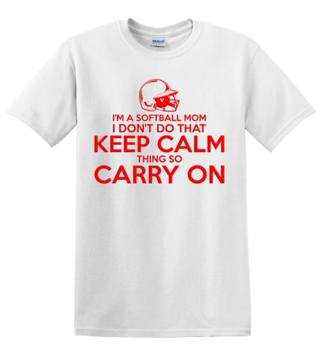 Epic Adult/Youth Softball Keep Calm Cotton Graphic T-Shirts. Free shipping.  Some exclusions apply.