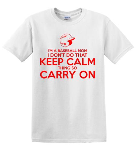 Epic Adult/Youth Baseball Keep Calm Cotton Graphic T-Shirts. Free shipping.  Some exclusions apply.