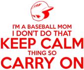 Epic Ladies Baseball Keep Calm V-Neck Graphic T-Shirts