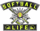 Epic Adult/Youth Softball Life Cotton Graphic T-Shirts